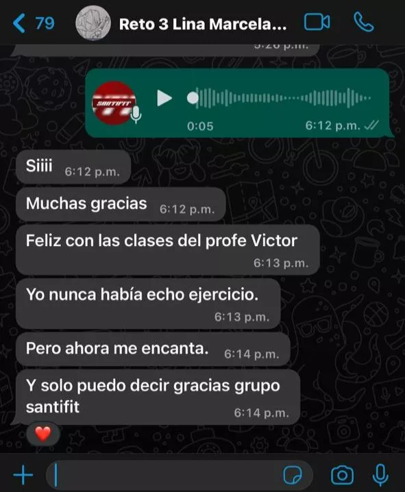 Testimonio Reto Santifit 8